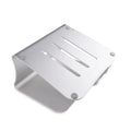 Silver aluminium alloy rotary cooling bracket for laptop on a desk