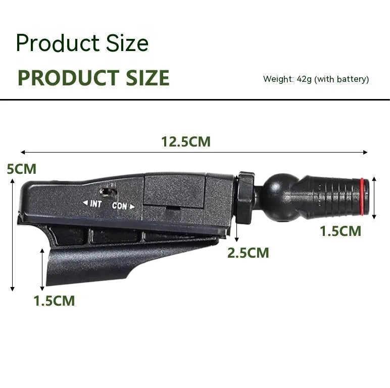 Golf putter laser aiming instrument accessory for putting practice and alignment training.