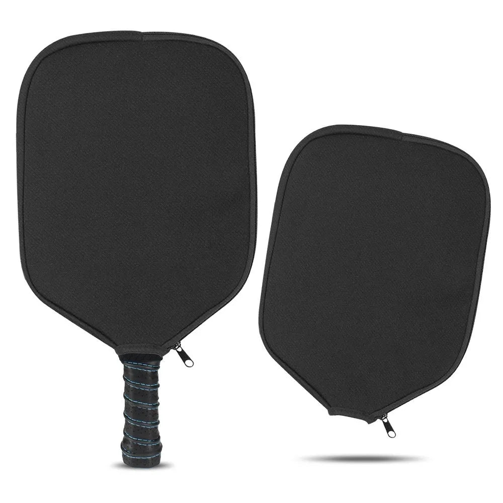 Black neoprene protective sleeve for a table tennis racket or paddle