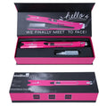 Mini steam splint spray hair straightener in champagne colour with European plug