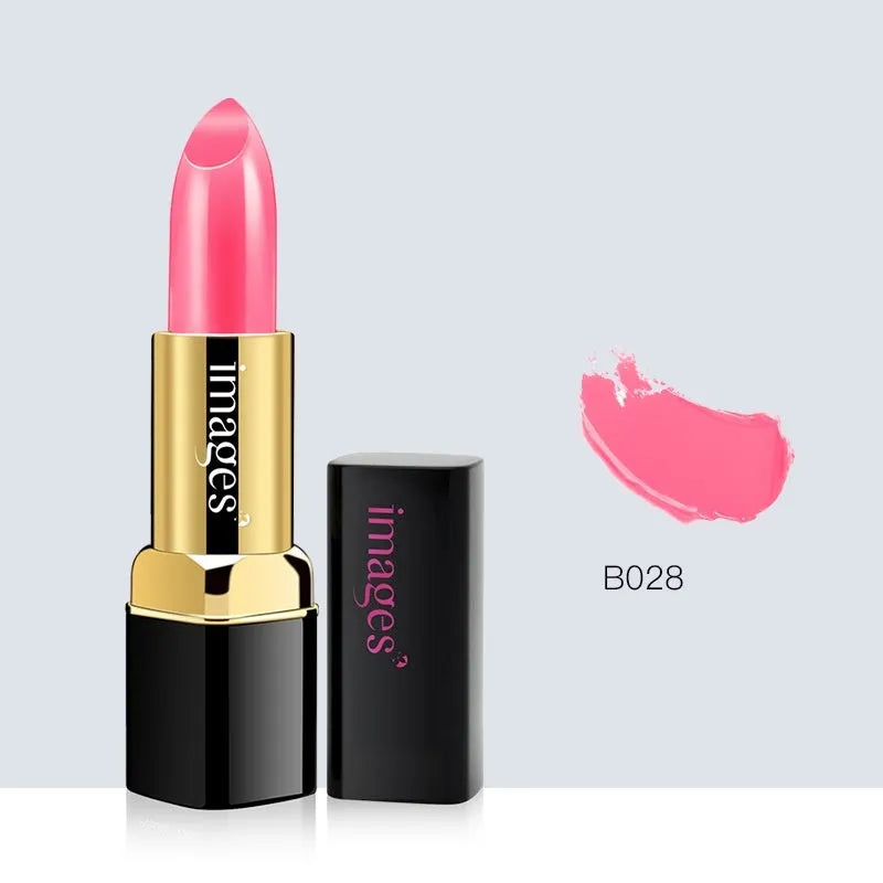 Lip gloss lipstick tube in choice of 10 colours including coral red and barbie pink, 3.8g net weight.