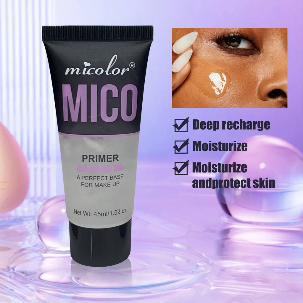 Makeup primer and finishing spray two-in-one set with 45ml lotion and 40ml mist