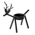 Iron Christmas deer candlestick holder with elk bracket design for festive decoration