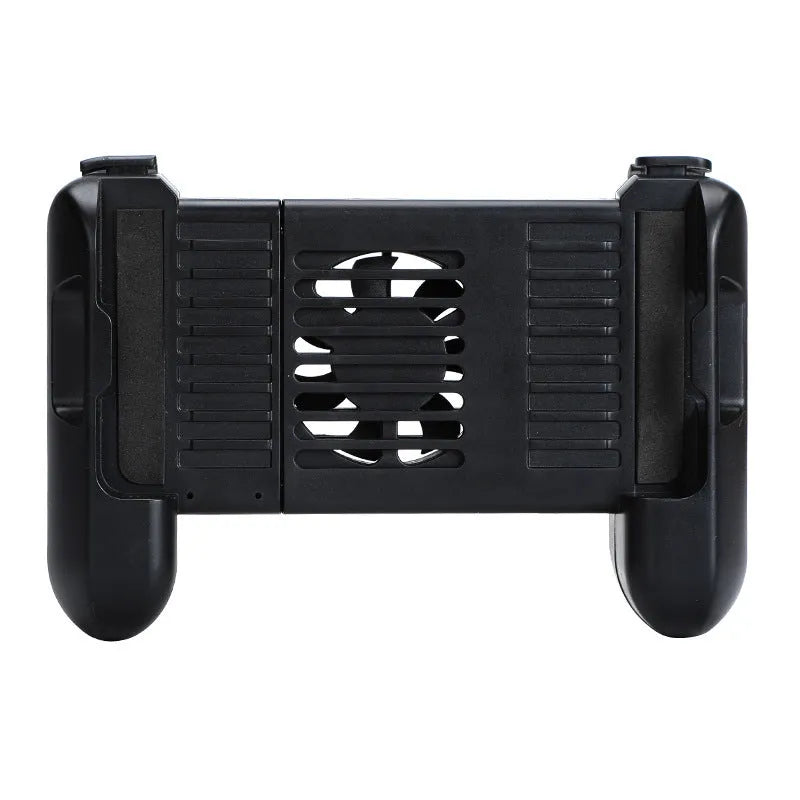 Black Cooling Bluetooth Controller-P2 for iPhone gaming with cooling fan