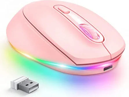24g lightweight wireless mouse with ergonomic design in multiple colours including black, silver, and blue