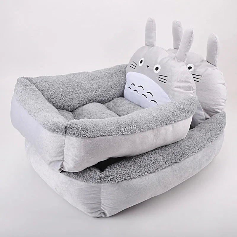 Cartoon style washable pet bed sofa for small dogs and cats in multiple colour options