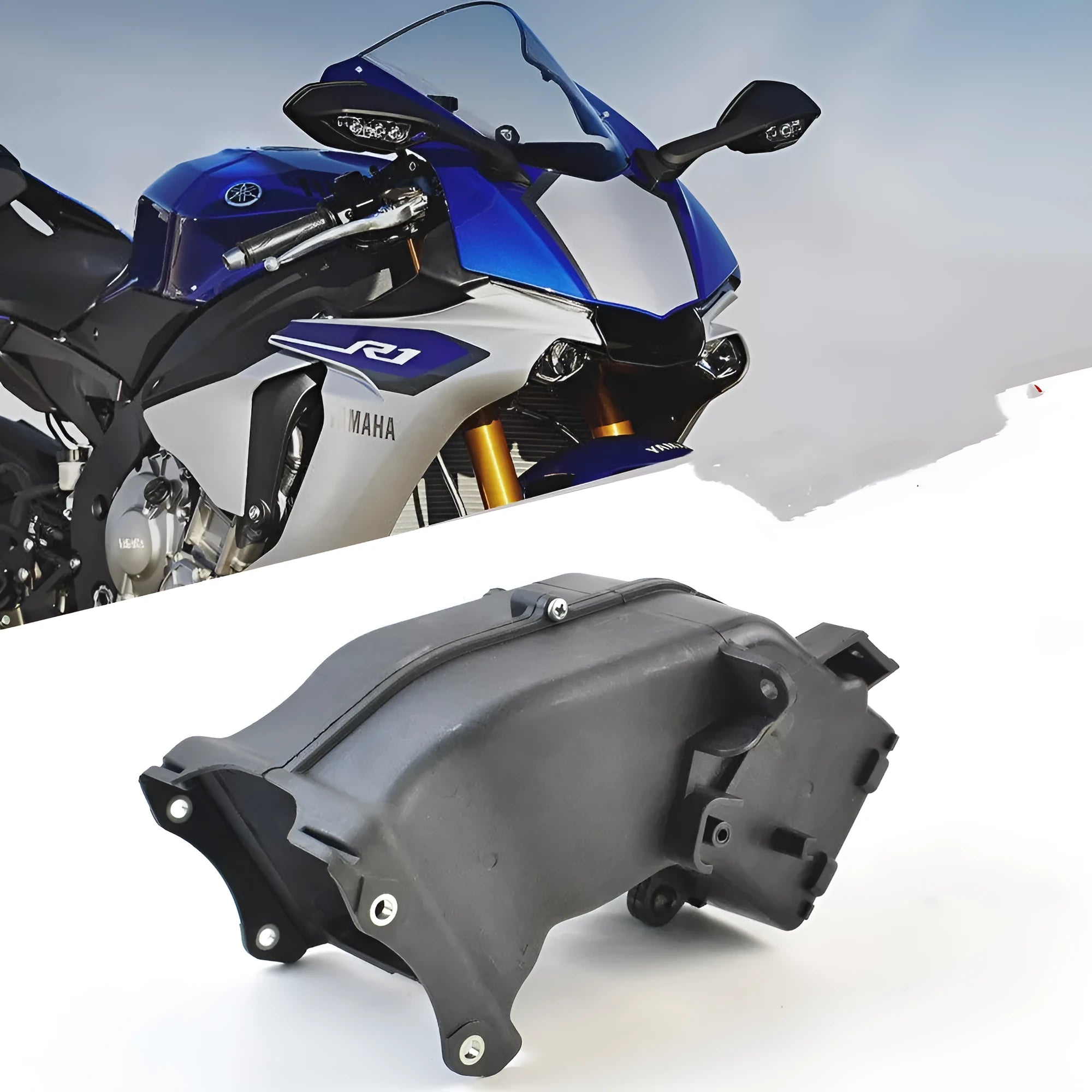 Black motorcycle ventilation pipe for Yamaha models measuring 280mm length