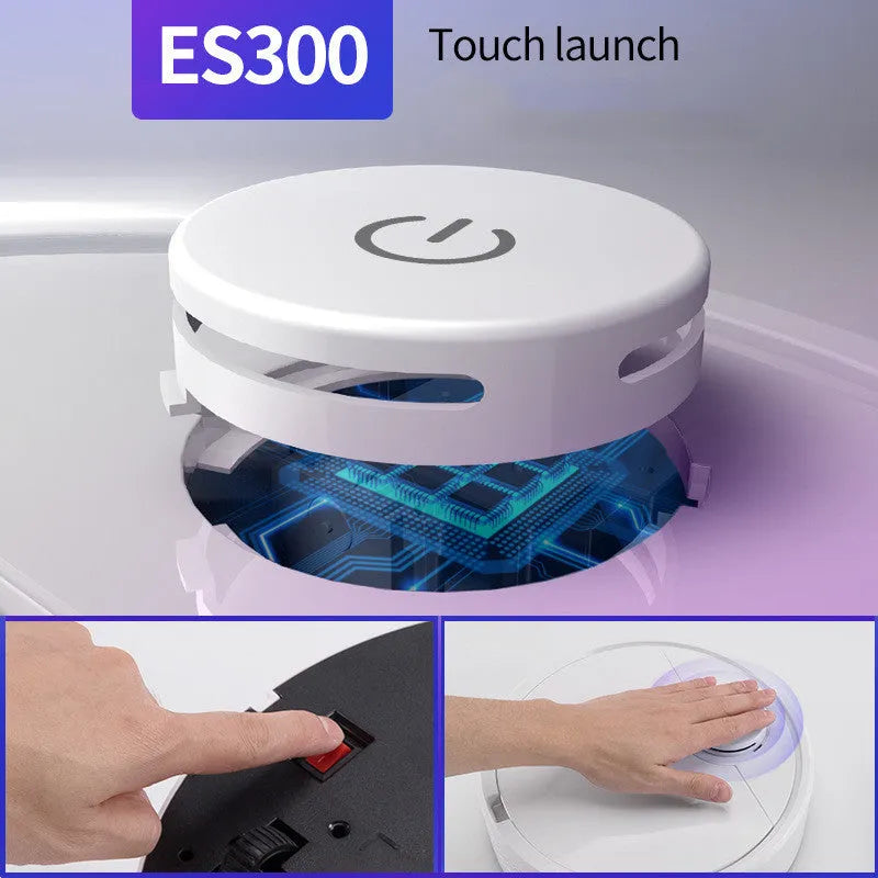Automatic circular sweeping robot with ABS plastic housing for home floor cleaning
