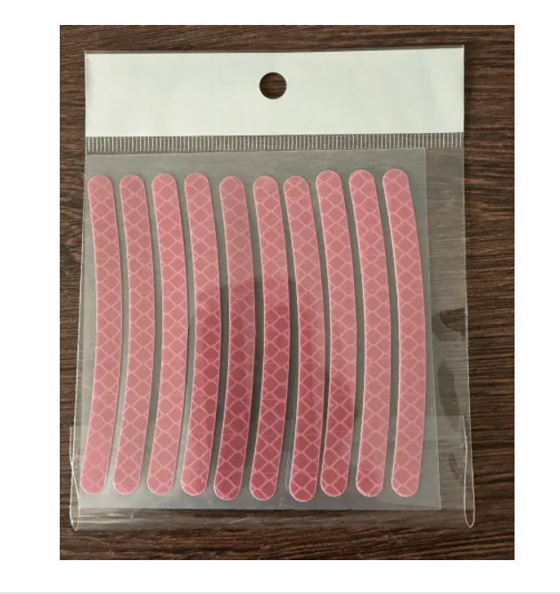 Pack of 20 arc-shaped reflective PVC stickers for car wheel hubs in various colour options