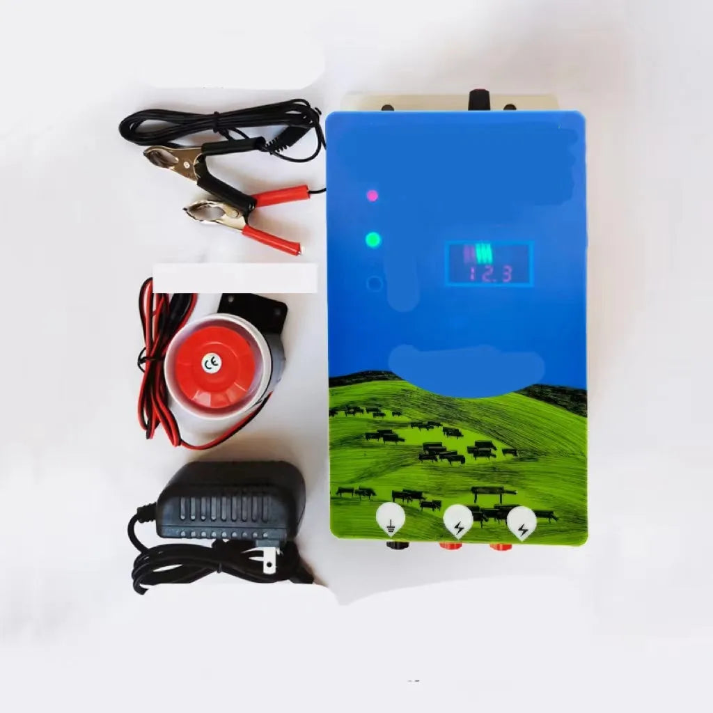 Pasture electronic host high voltage pulse breeding grid fence complete livestock containment system