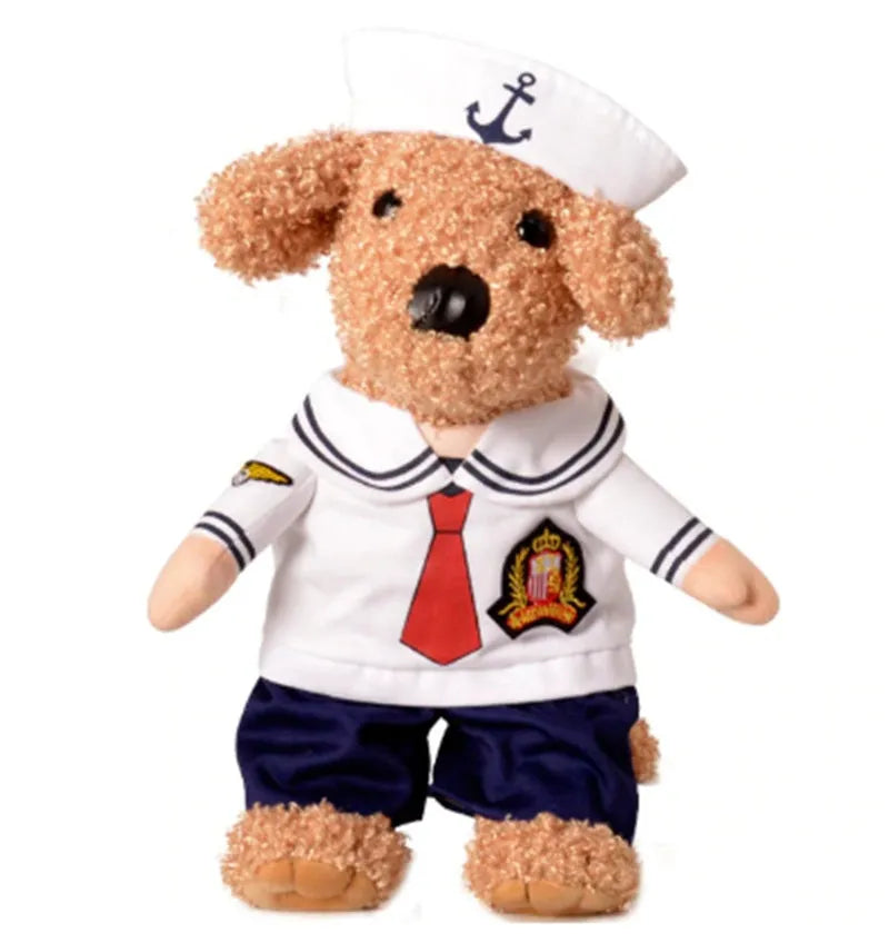 Fashion minimalist sailor pet costume for cats and dogs in Sailor colour made from polyester