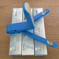 Foldable tablet holder in black showing adjustable angle stand for phone or tablet