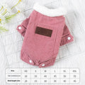 Lambswool fleece-lined dog vest in grey or pink with wool lining for autumn and winter warmth