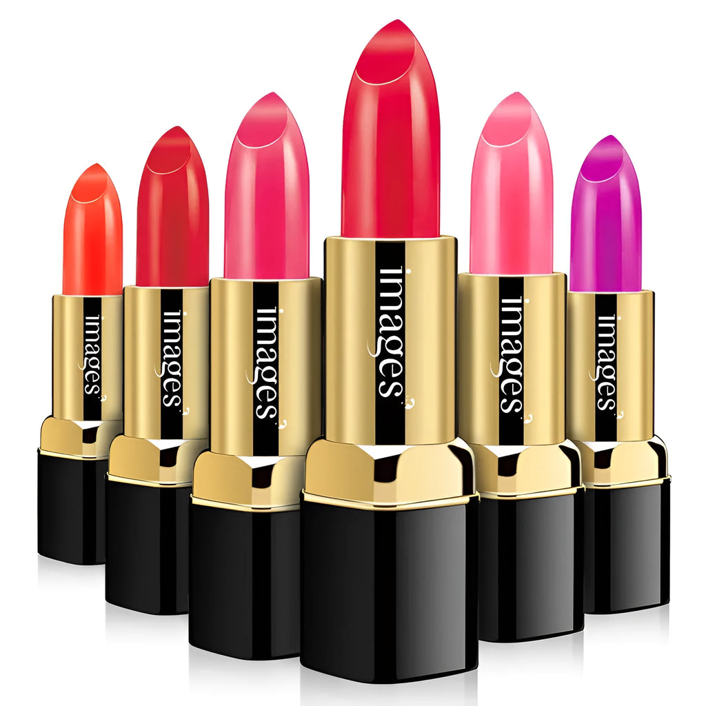 Lip gloss lipstick tube in choice of 10 colours including coral red and barbie pink, 3.8g net weight.