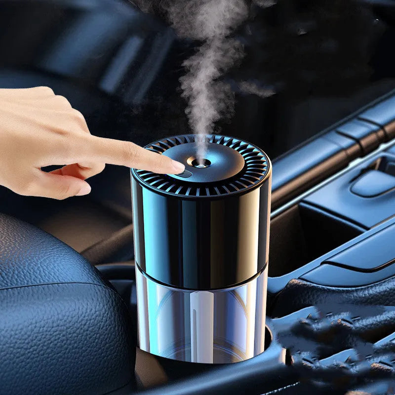 USB plug-in spray perfume humidifier with glass perfume seat in Classic Ocean colour