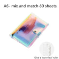 A5 A6 loose leaf notebook stationery with refillable binding and colour options
