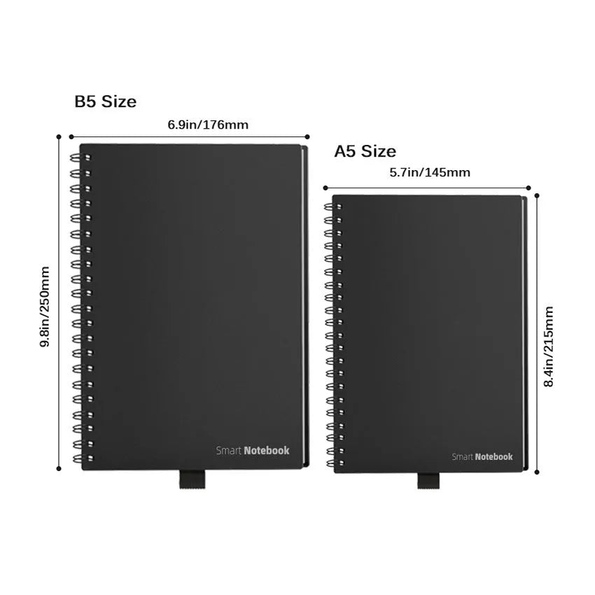 Business Intelligence Notebook with PVC cover, 30 sheets, 181 x 255 mm, A5 and B5 styles