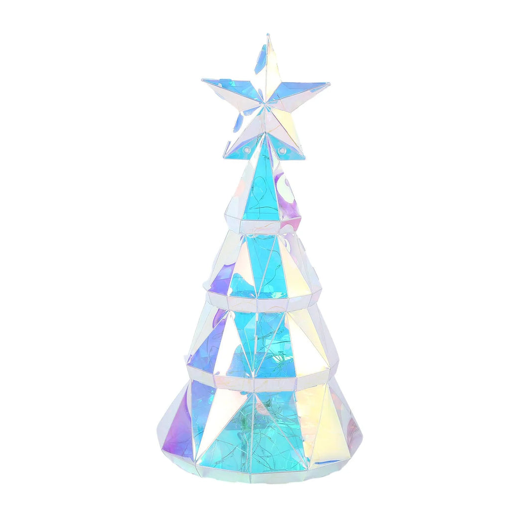 Colourful cartoon Christmas tree light decoration measuring 14.5×4.8×20cm with LED illumination