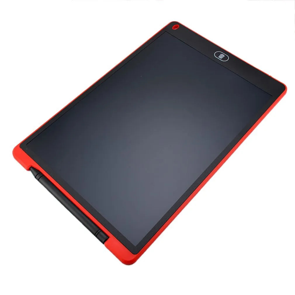 LCD electronic handwriting board for children with stylus in black, blue, green, or red casing