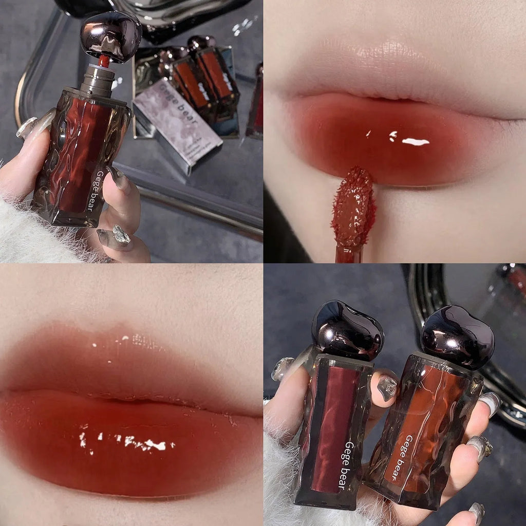 Glacier Lava Lip Lacquer in water light mirror finish with seven colour options