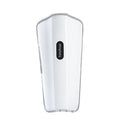 White plastic leg and calf massager device with a mechanical control panel and a USB Type-C charging port.