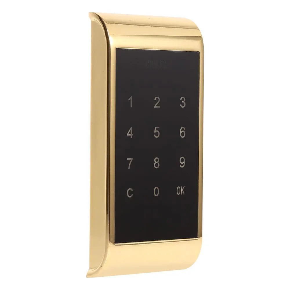 Silver zinc alloy temporary deposit code lock measuring 11.5 x 5.35cm with 16mm thickness