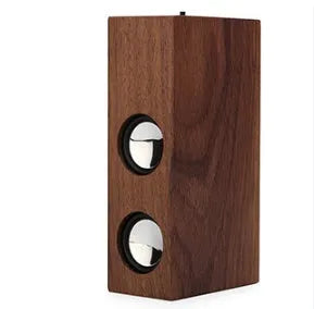 Retro wooden Bluetooth speaker in bamboo, black walnut, or sapele wood finishes
