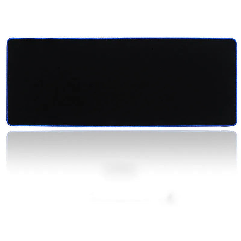 Black non-slip rubber cloth gaming keyboard pad on desk with keyboard and mouse