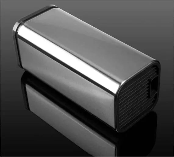 Stainless steel kitchen tool holder with storage bucket and optional cutting board in black or white