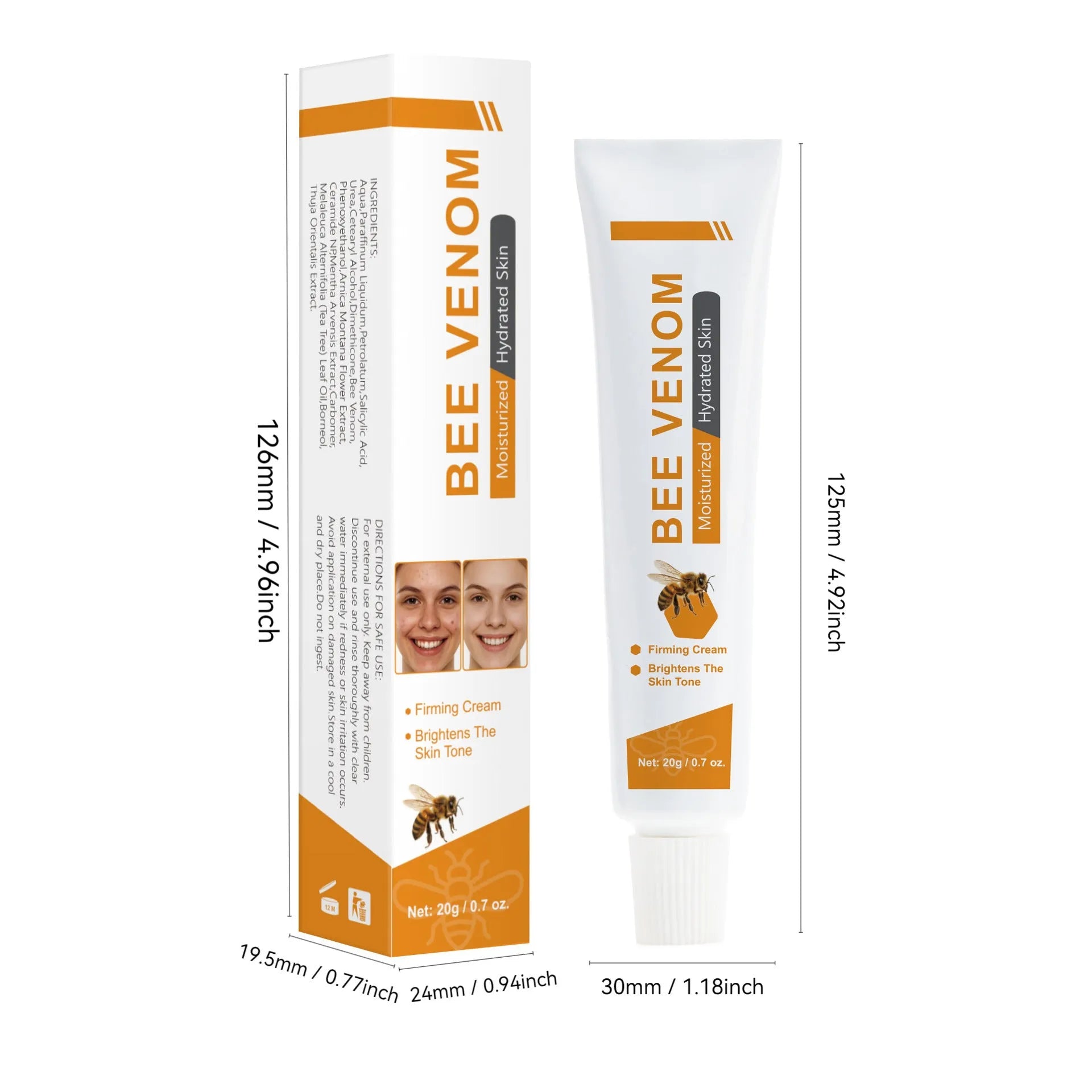 20g jar of Universal Beauty Bee Facial Cream with honey formula for facial moisturising