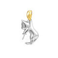 925 sterling silver clavicle necklace with cat pendant and chain options