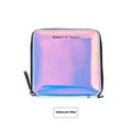 Korean-style short folding women's wallet in PU leather measuring 11cm