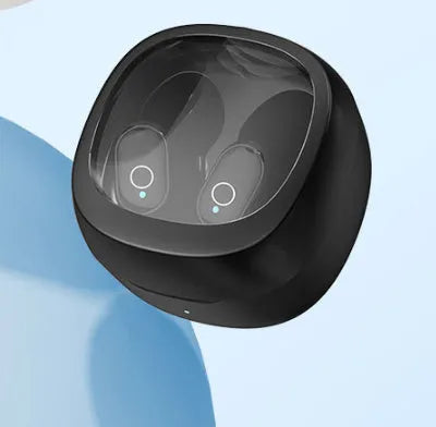 In-ear wireless Bluetooth headset in black with e-sports low latency and noise reduction features
