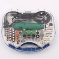 Miniature grinder set for jade crafts with speed control polishing machine on workbench