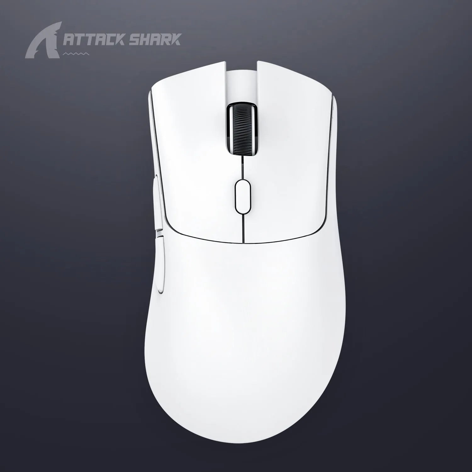 Attack Shark wireless three-mode mouse in black, red or white colours for laptop gaming and office use