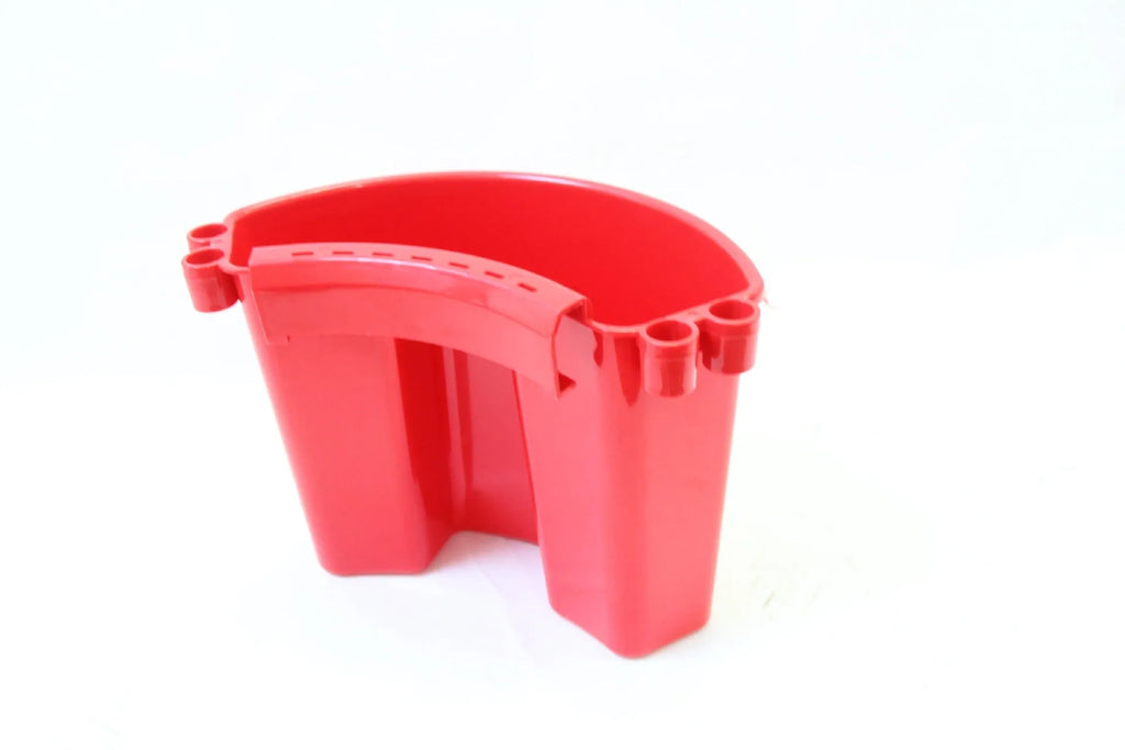 PP plastic car washing bucket with detachable handle in choice of black, red, blue, or pink colours
