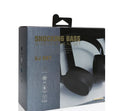 Wireless Bluetooth headset in black, blue, grey, or white with over-ear 40mm speakers.