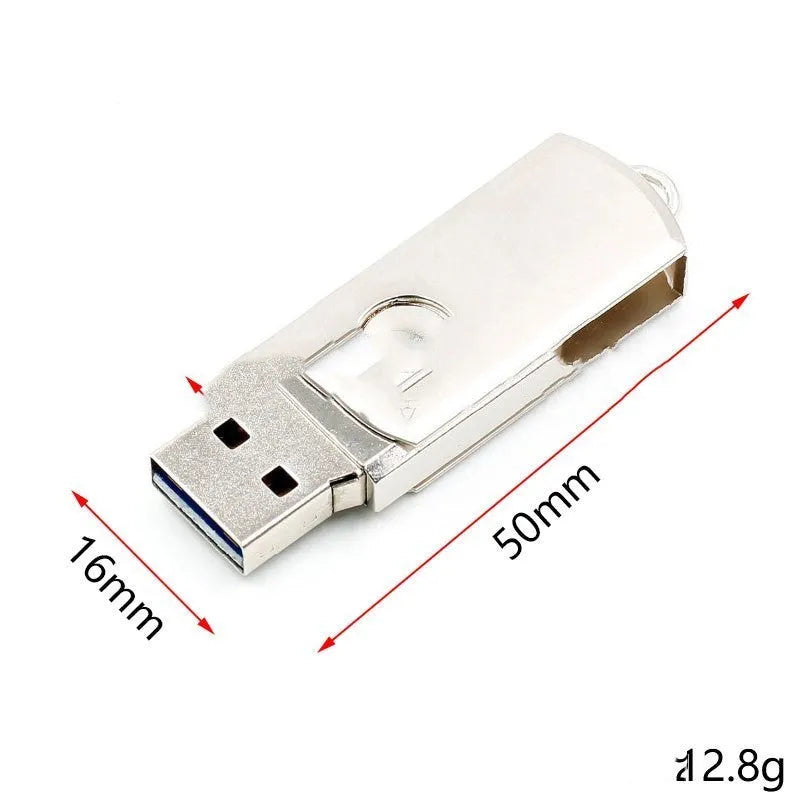 Compact 50mm USB programmer for ATMEGA32U4 microcontroller development
