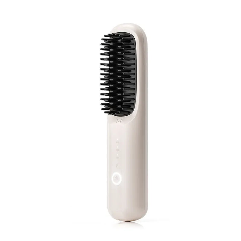 Anion wireless straight comb in beige, pink, purple, and black colour options