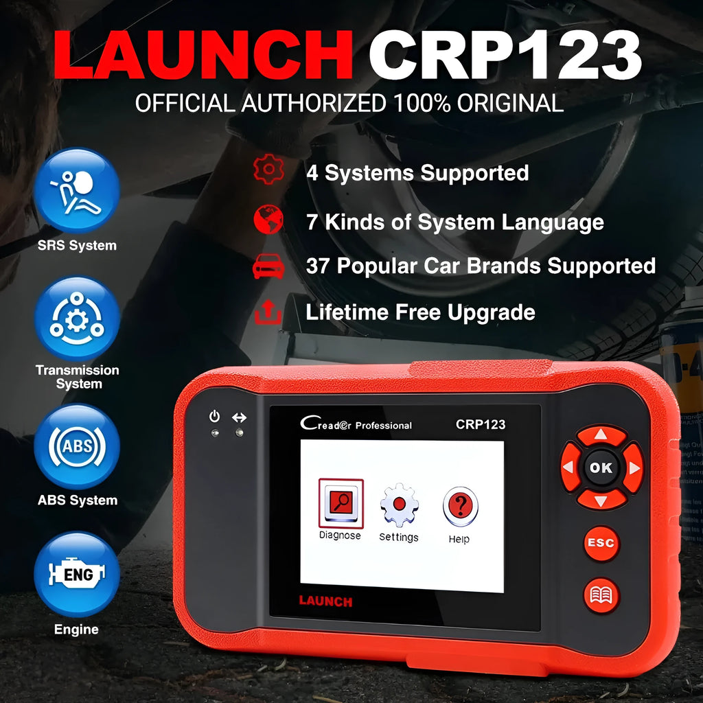 CRP123 automotive fault detector diagnostic equipment with card reader and cables