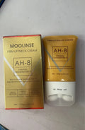 Neck moisturising cream with roller applicator for dry skin in medium sample packaging