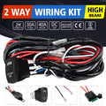 Black 2-metre off-road LED spotlight cable harness kit with integrated light bar switch for 4x4 vehicles
