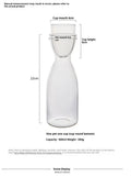 New Nordic style transparent glass kettle and water cup set for cold drinks