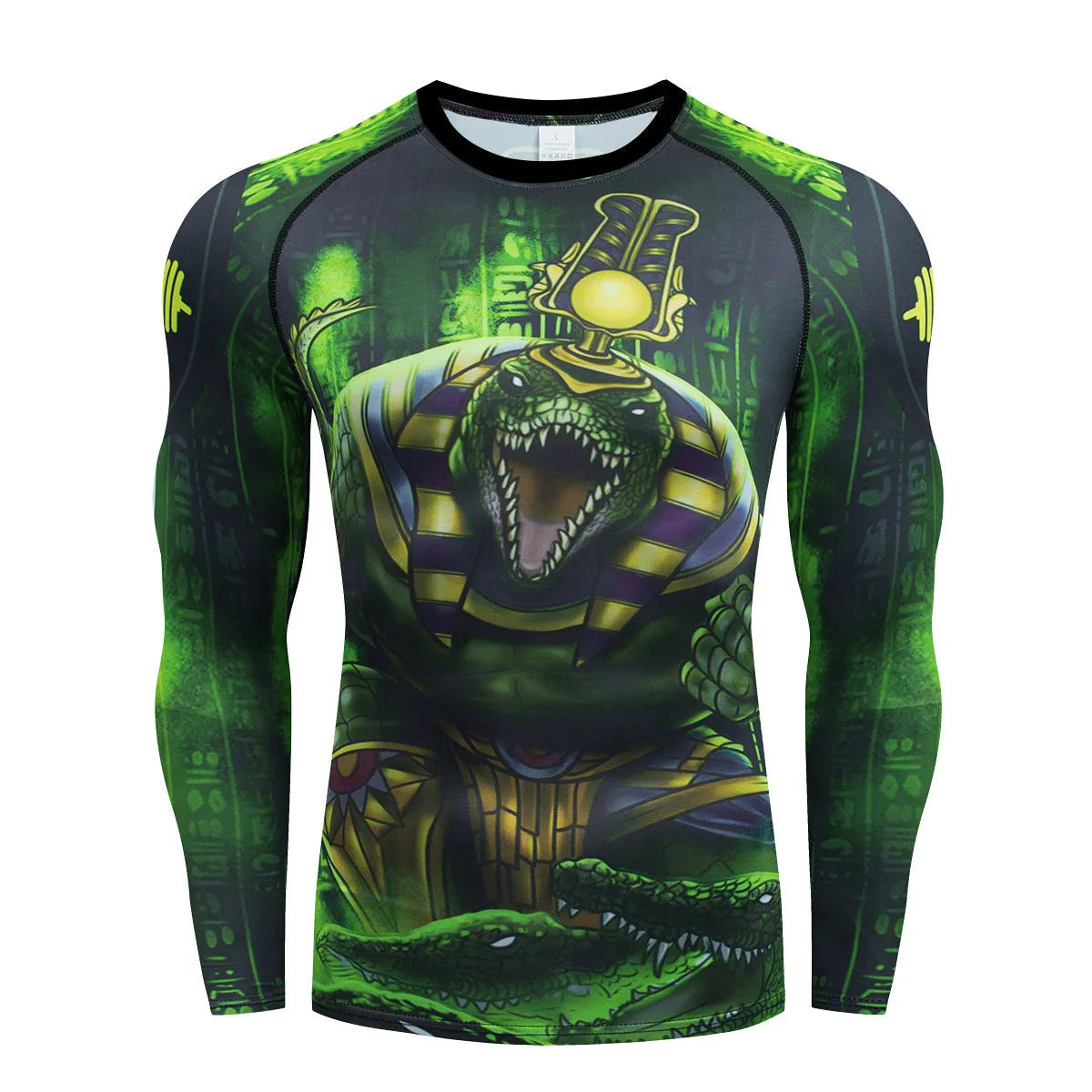 Men's slim-fit sports suit with printing pattern and stretch fabric for athletic activities