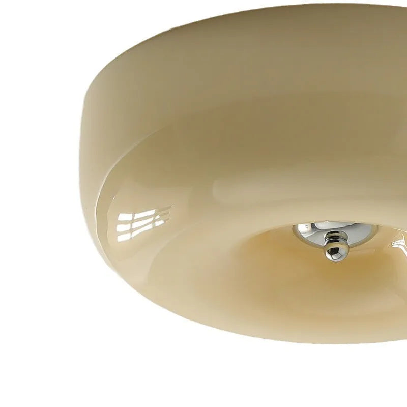 American style bedroom ceiling lamp in cream colour with three-colour light adjustment