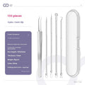 4-piece metal acne needle set with ultra fine pointed tips for precise skin treatment applications