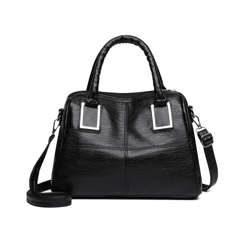 Women's square shoulder bag with phone pocket and file compartment in six colour options