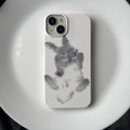 Rabbit Chinese ink ins art film phone case for iPhone with glossy or frosted finish and M61 pattern