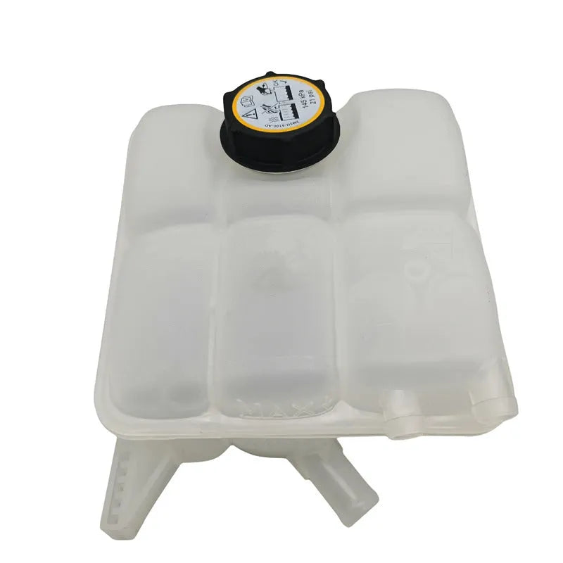 White plastic secondary water tank for Ford, compatible with 8V618K218AE 1717053 CV6Z8A080A
