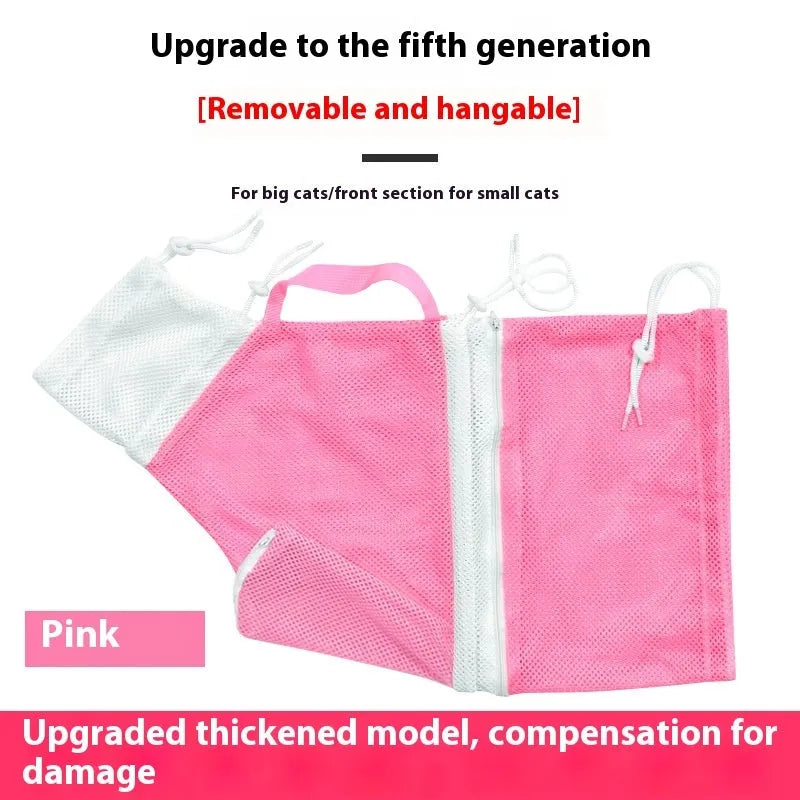 Upgraded fifth-generation cat grooming bag with removable lifting system in multiple colour options